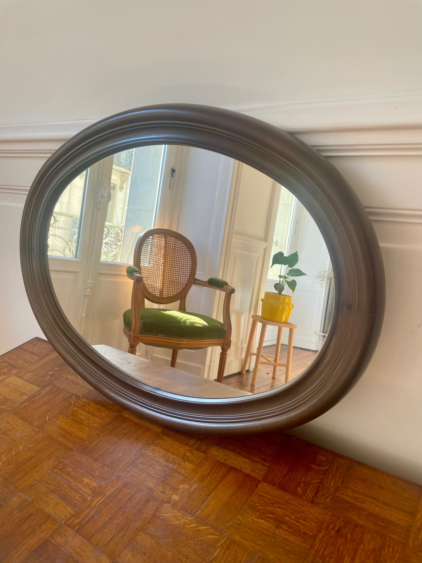 Miroir ovale vintage