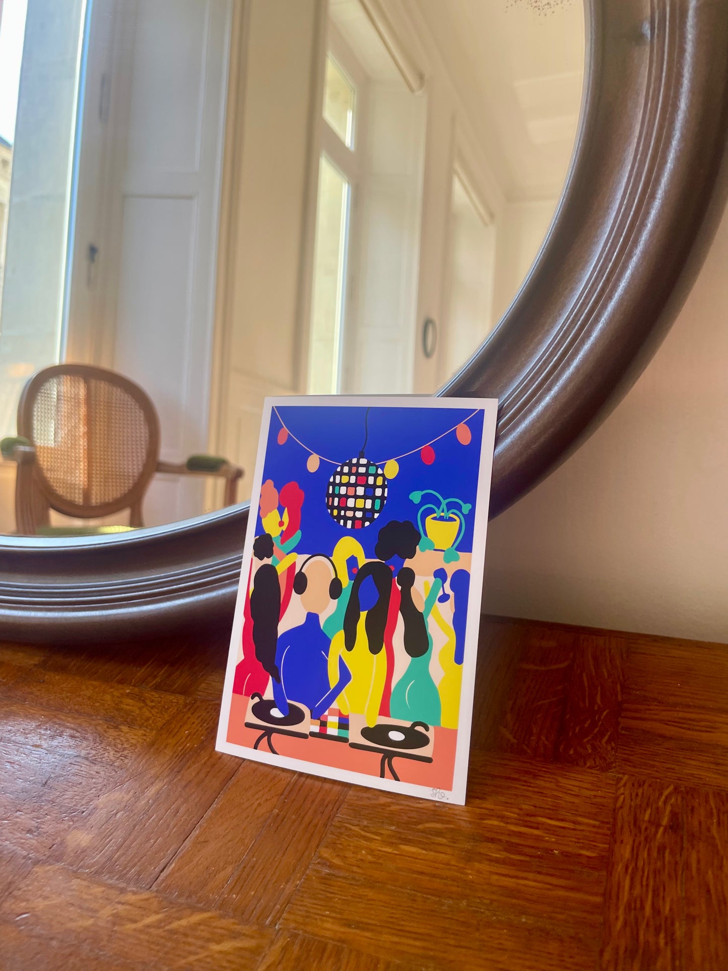 Miroir ovale vintage