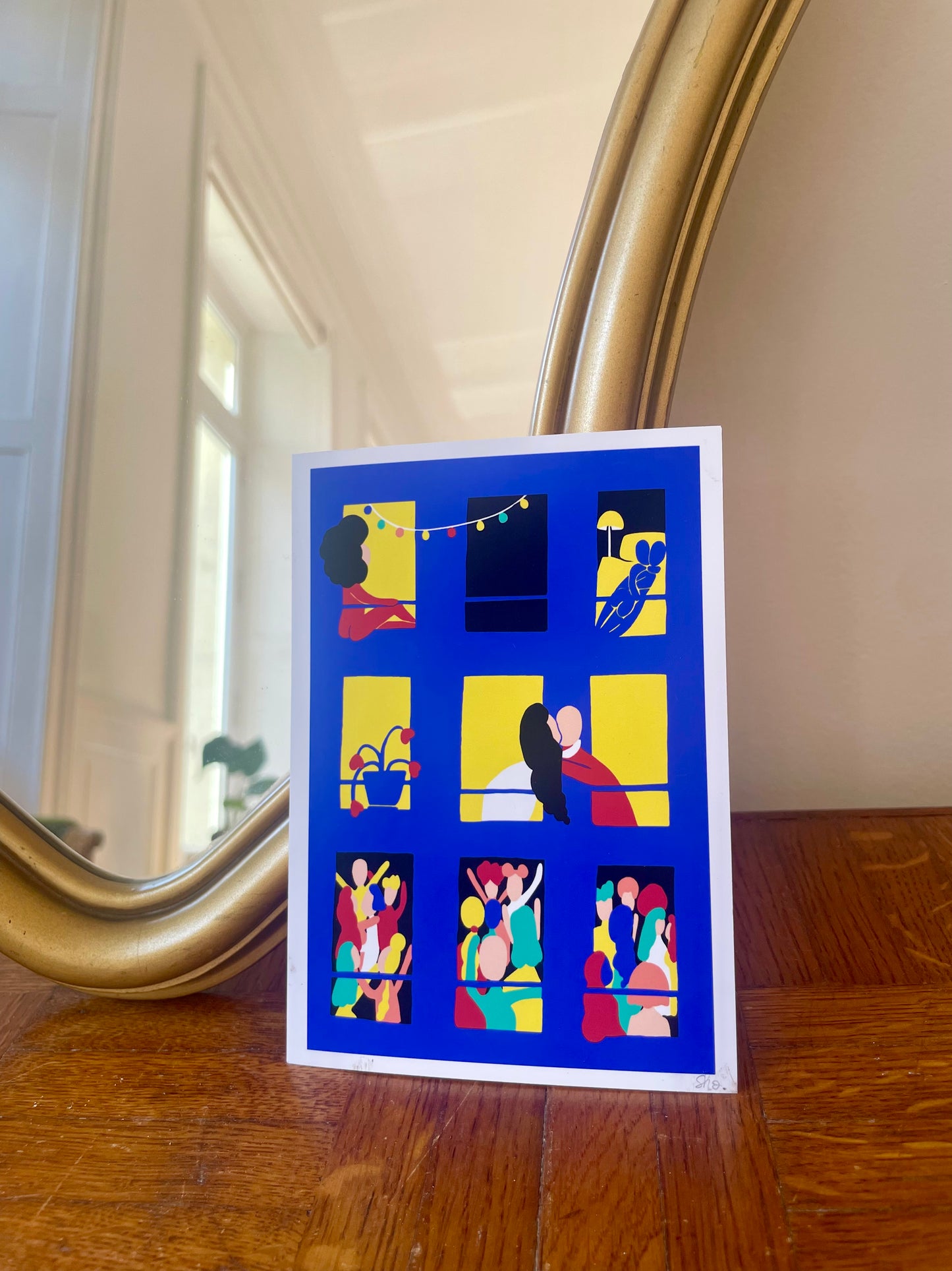 Miroir baroque doré