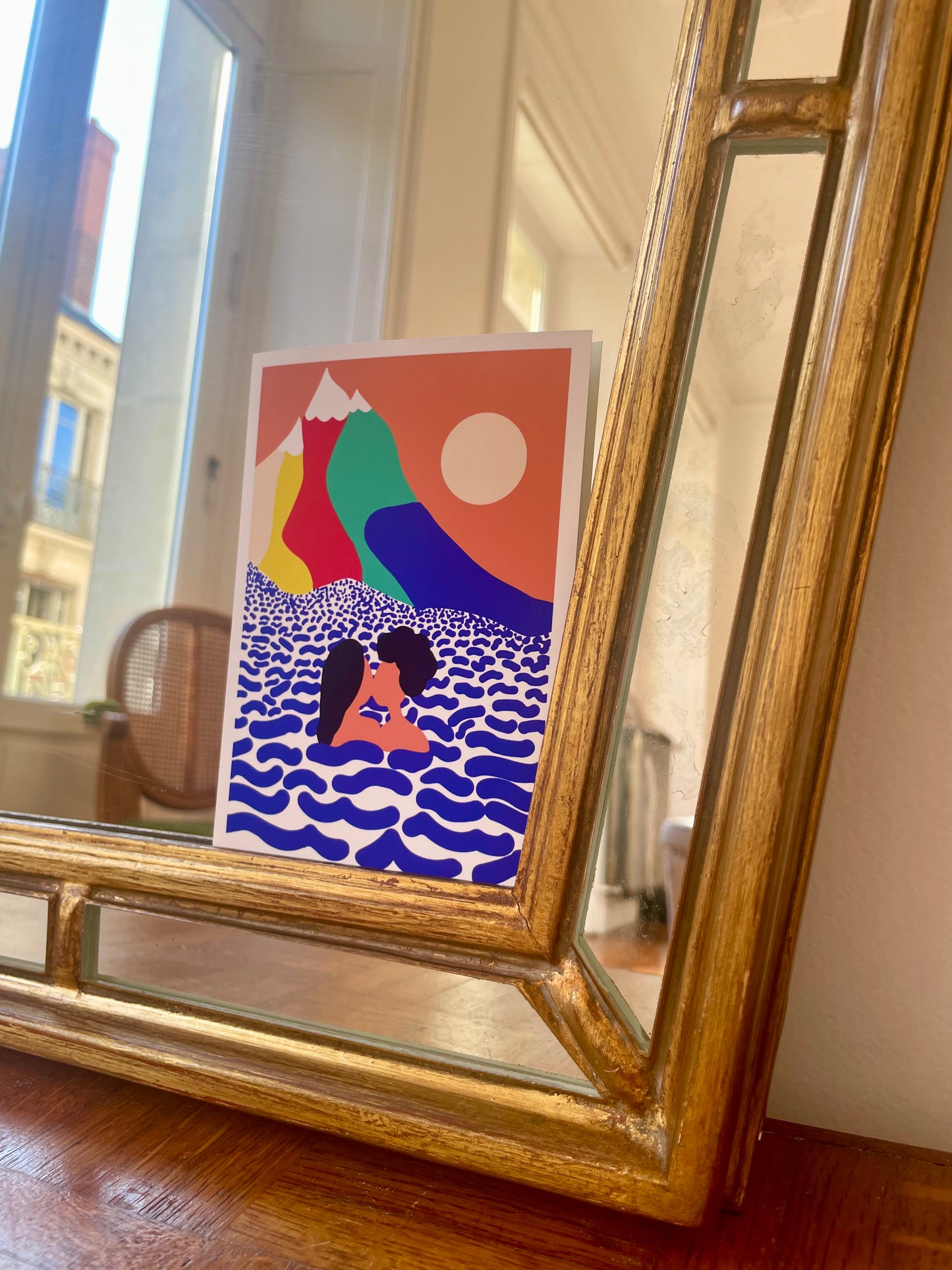 Miroir hexagonal à parecloses