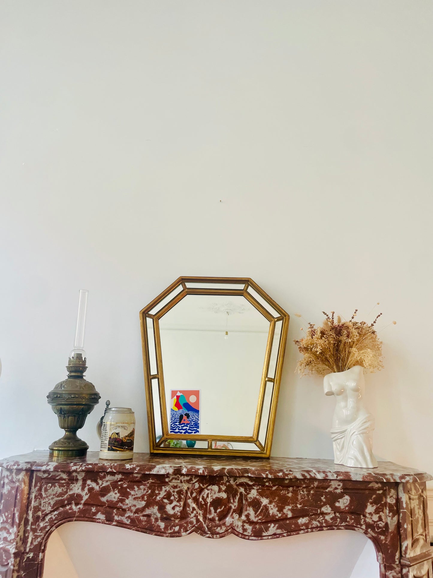 Miroir hexagonal à parecloses