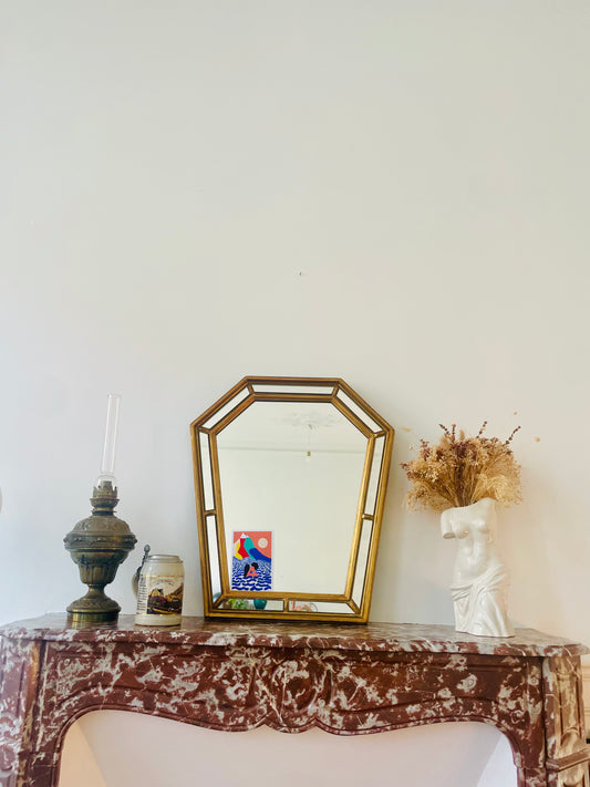 Miroir hexagonal à parecloses