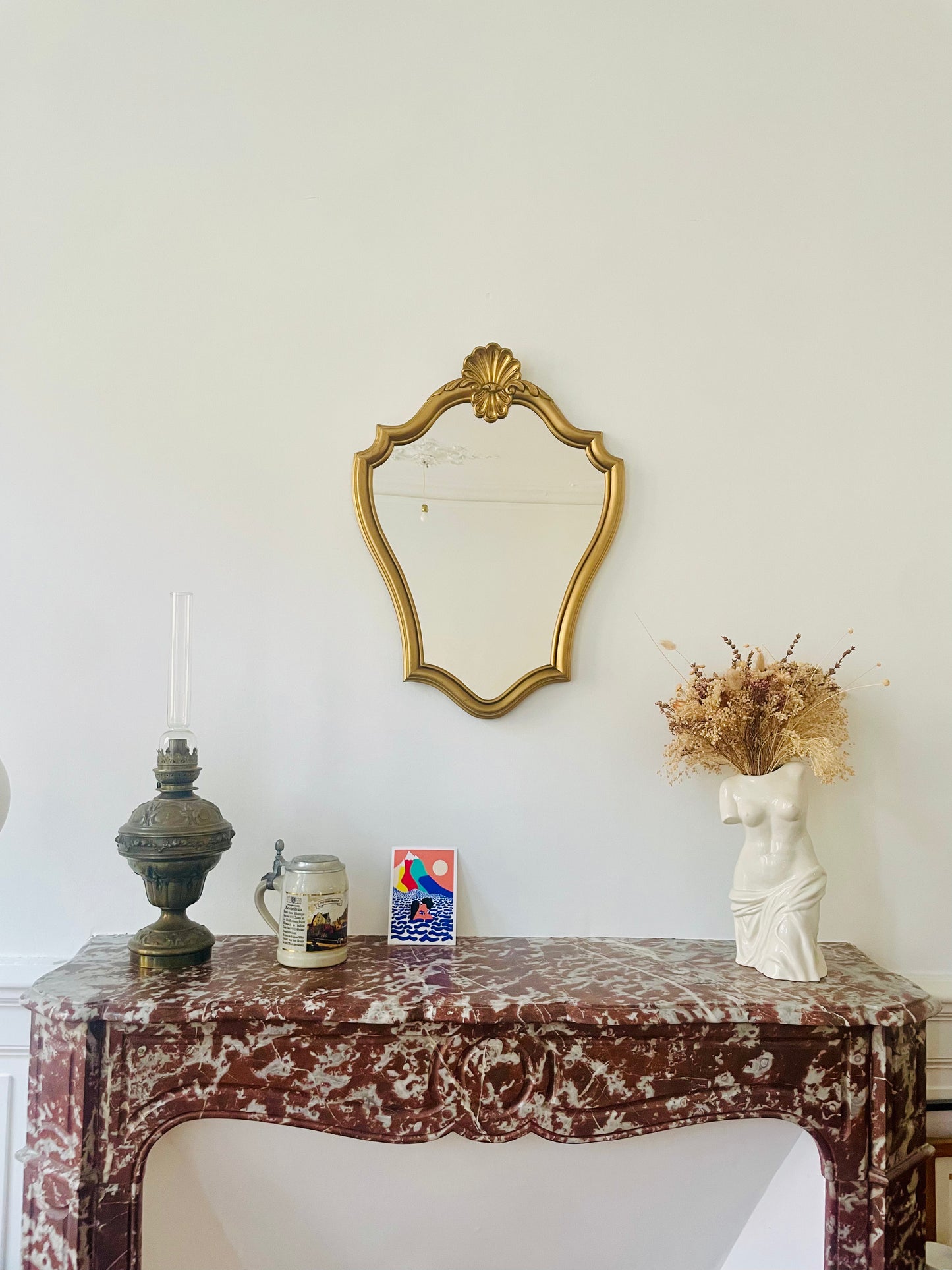 Miroir baroque doré