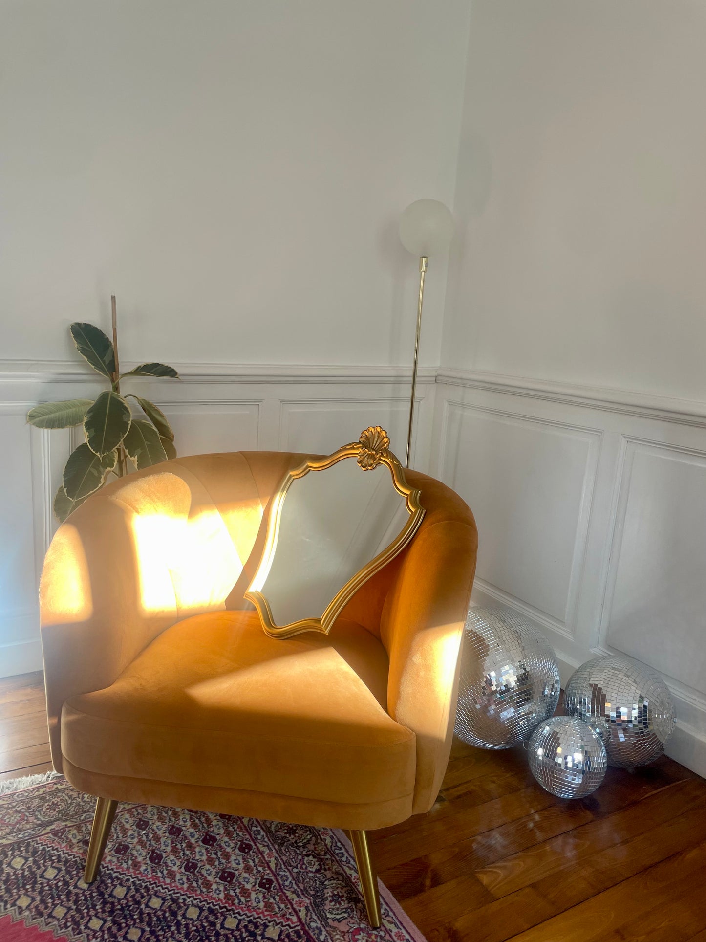 Miroir baroque doré