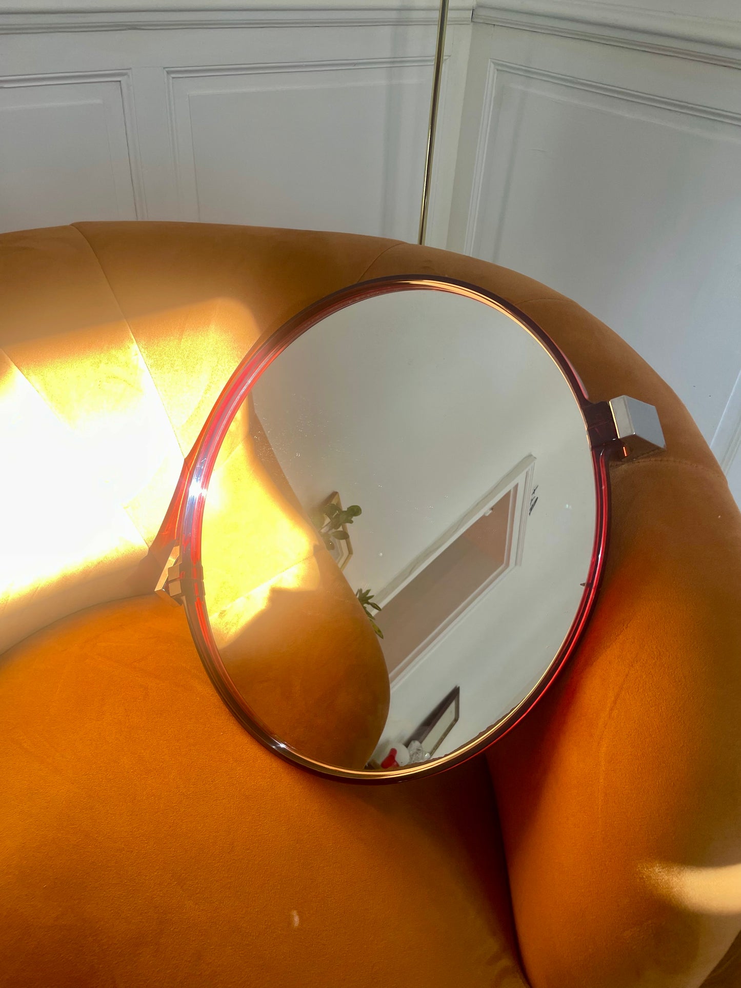 Miroir pivotant années 70